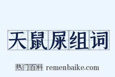 天鼠屎组词是什么意思的图片